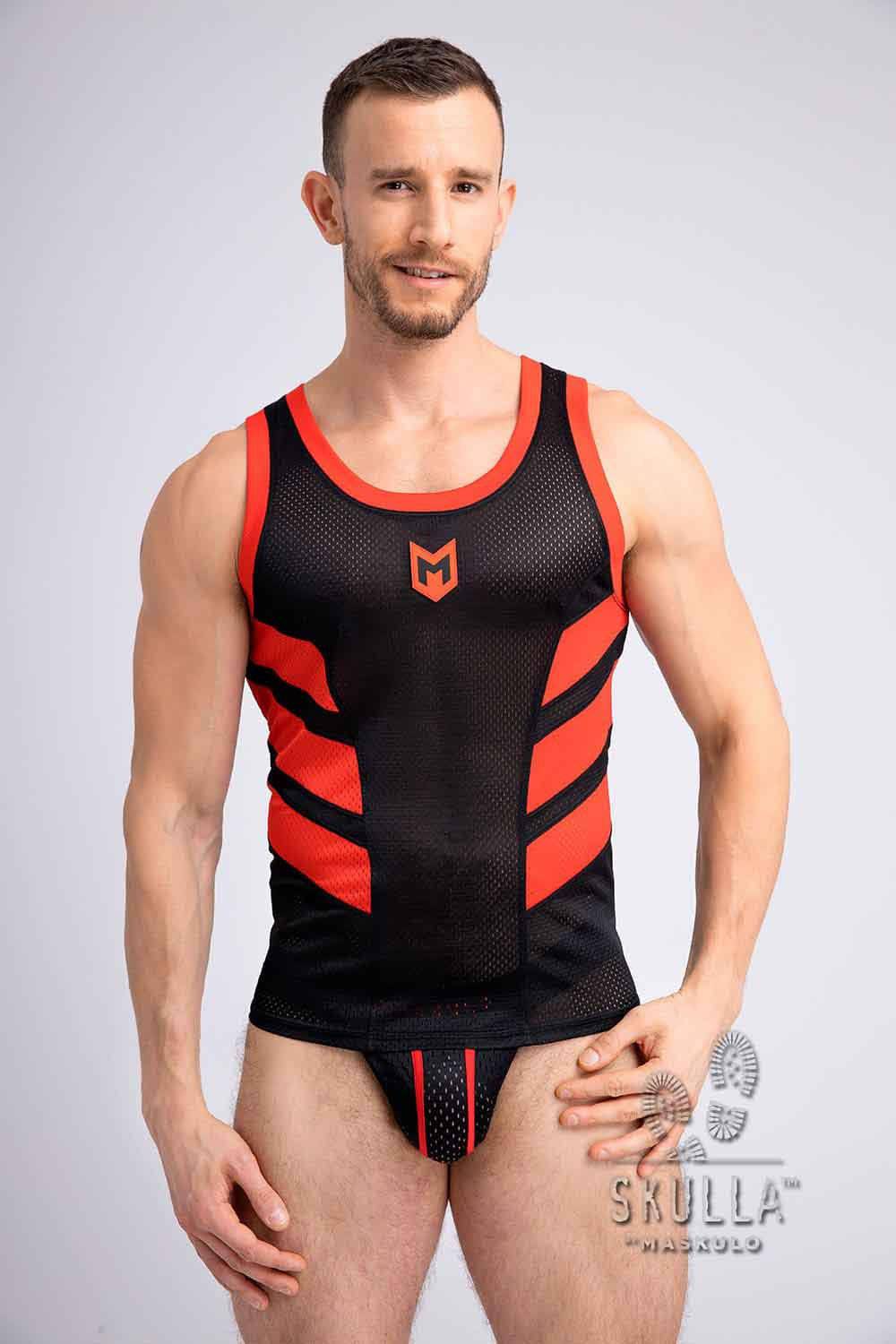 Maskulo Skulla Mesh Tank