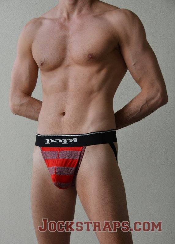 Papi After Dark Striped Jockstrap